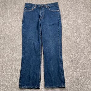 Levis 517 Jeans Men‎ W35 L32 ACT 32W 30.5L Blue Bootcut Denim USA Bat Wing VTG